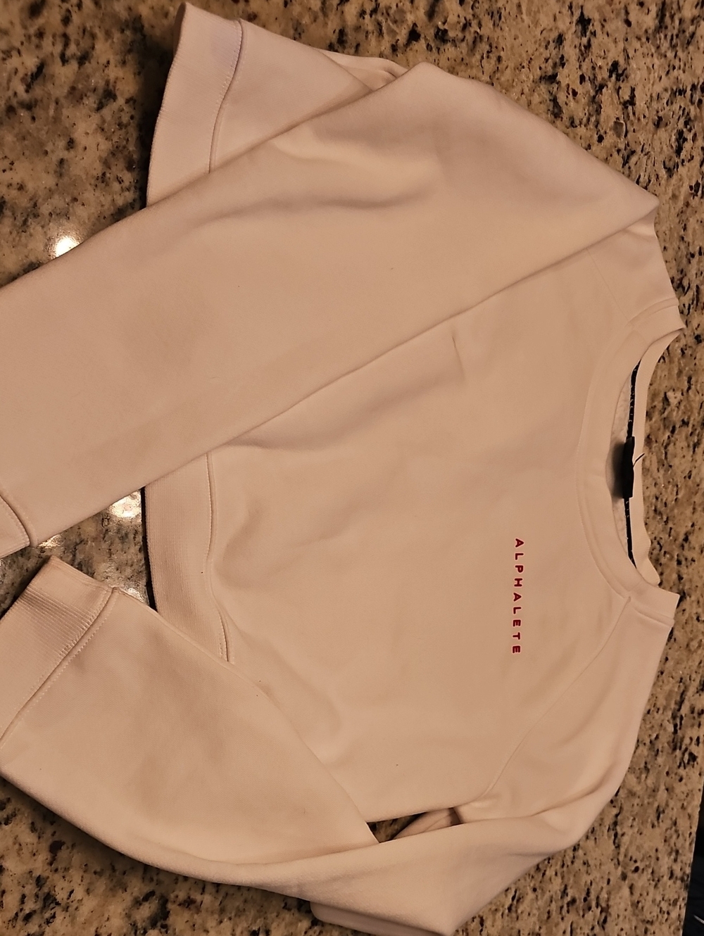 Alphalete Crewneck Crop Sweatshirt - White